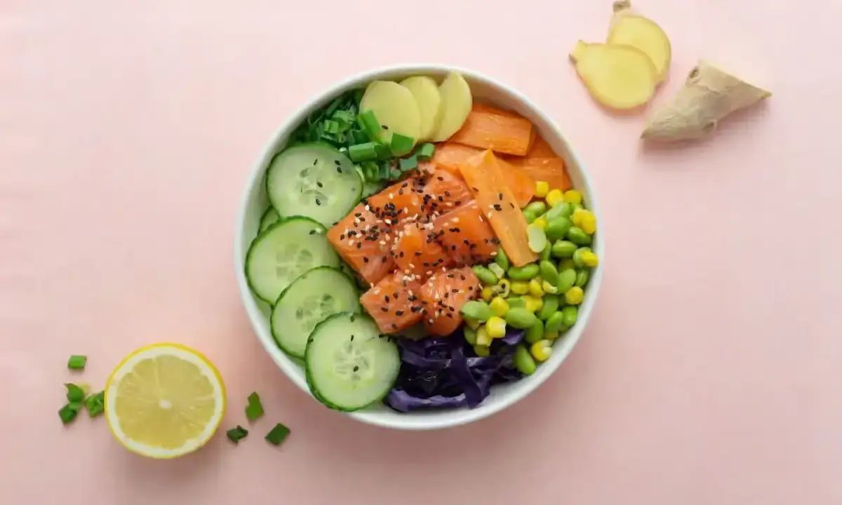 Assorted healthy bowls and salads arranged buffet-style for events
